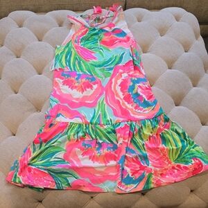 Lilly Pulitzer Pink and Green Floral Dress